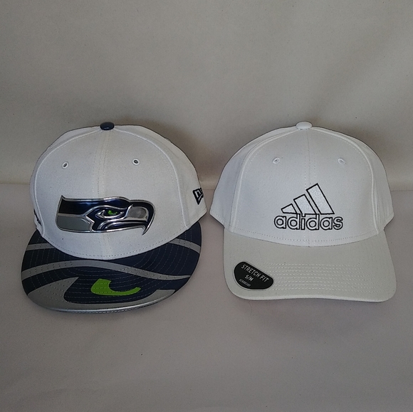 2 New White Hats / Baseball Caps ~ NWT - Picture 3 of 16